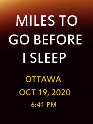 'Miles to go Before I Sleep' by Jonny Olsen
